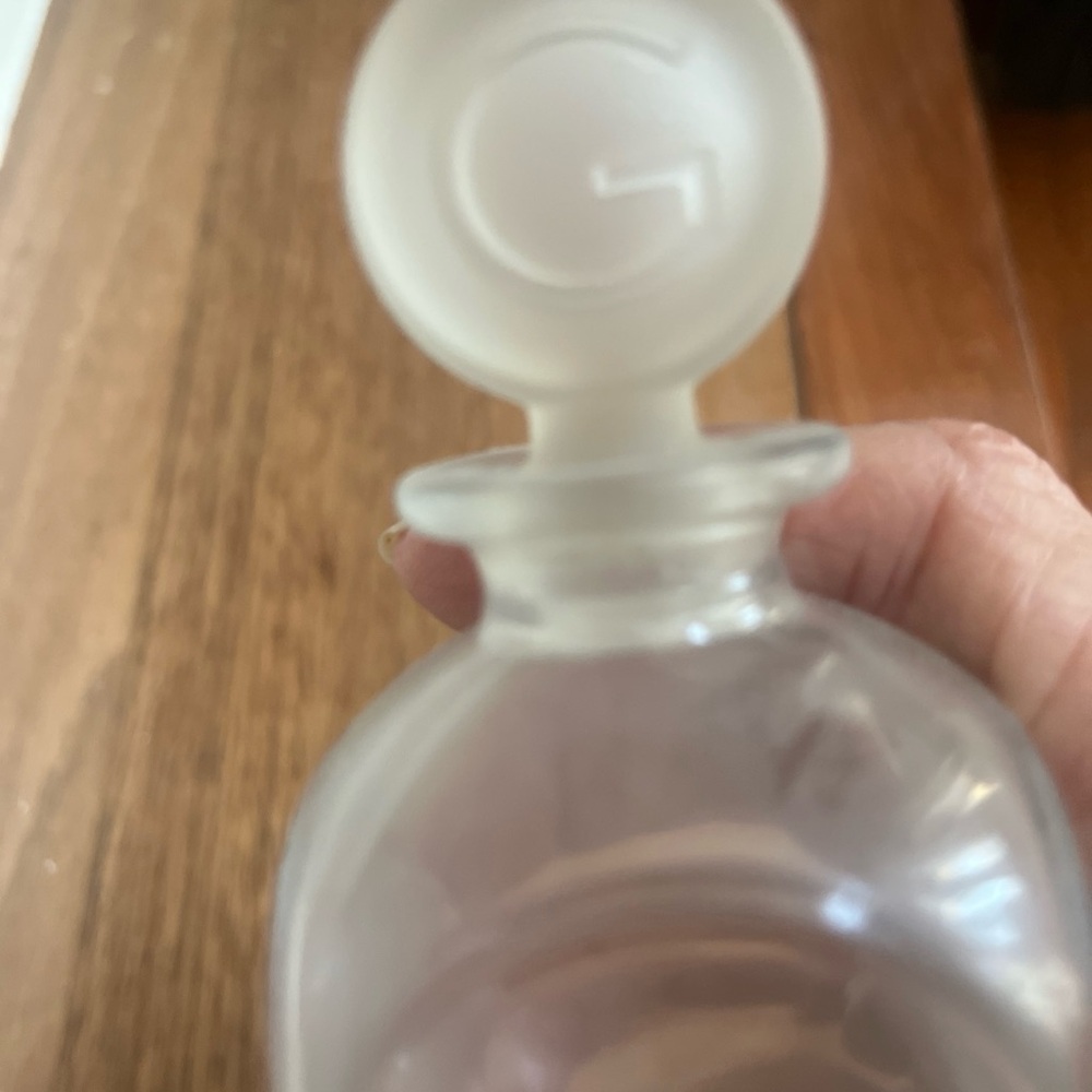 Cabochard by Gres Clear Glass Perfume Bottle with Frosted Stopper - Picture 2 of 5